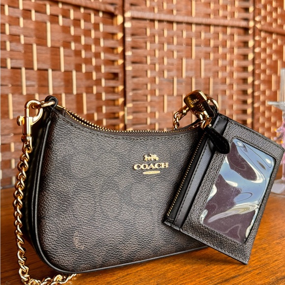 Coach Black and Brown Clutch and Wristlet Set - Picture 3 of 3